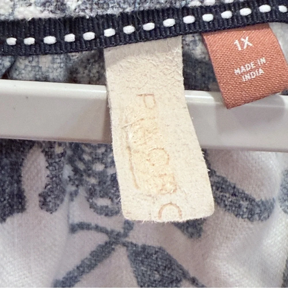 Pilcro by Anthropologie Puff Sleeve Dress/ with Frayed Hems XL - Picture 9 of 16